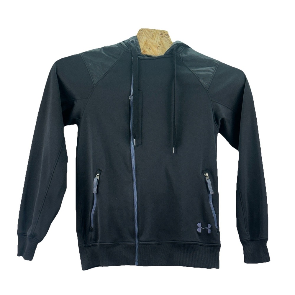 Under Armour Quarantine Black Jacket UA Storm Snowboard Windproof Media Pocket S